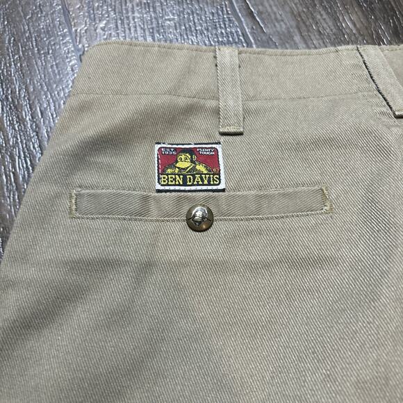 VTG Ben Davis Work Shorts Men 32 Utility Carpenter Canvas Workwear - Picture 2 of 8
